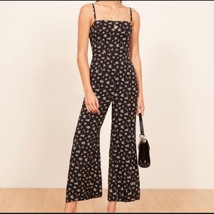 Reformation checkered jumpsuit